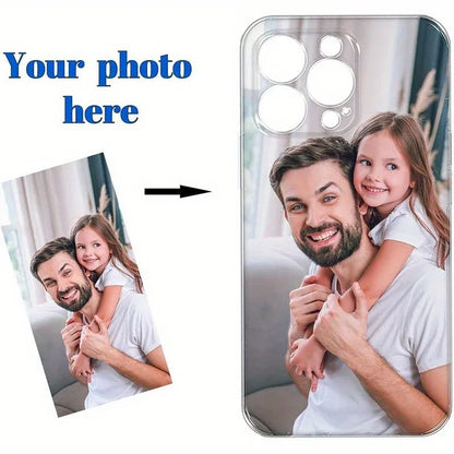 For iPhone 17 16 16e 15 14 13 12 11 Pro Max Mini SE XS X XR 7 8 Plus DIY Photo Customized Soft Case Personalized TPU Back Cover