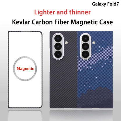 Samsung Fold 7 Kevlar Case Aramid Fiber Slim Thin Phone Cover Durable Protective Jacket for Samsung Fold 7 Model