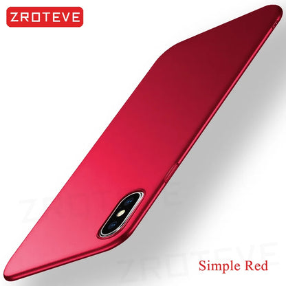 For iPhoneX Case ZROTEVE Luxury Ultra Thin Frosted Hard PC Cover For Apple iphone XR X S XS Max iPhonex 10 iPhone10 Phone Cases
