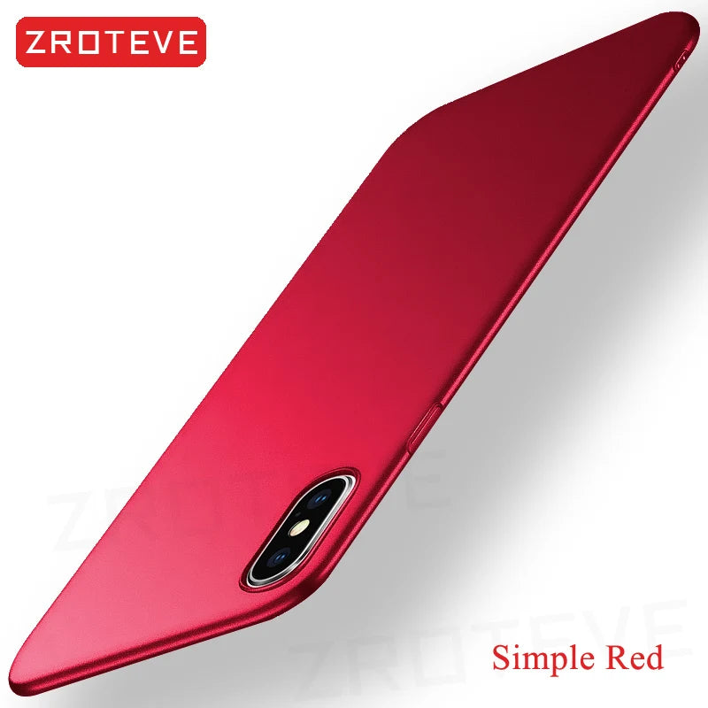 For iPhoneX Case ZROTEVE Luxury Ultra Thin Frosted Hard PC Cover For Apple iphone XR X S XS Max iPhonex 10 iPhone10 Phone Cases