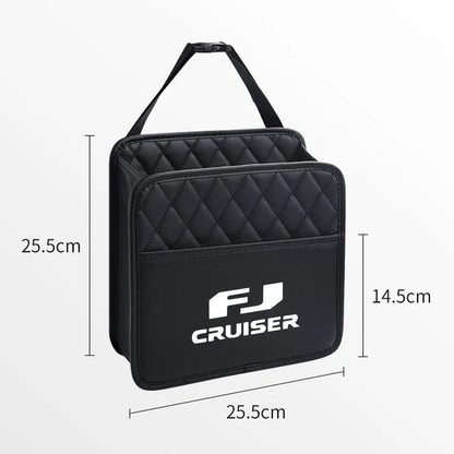 Hanging Car Trash Can Folding Portable Seat Back Storage Bag Garbage Bag Organizer for Toyota FJ CRUISER Accessories waterproof