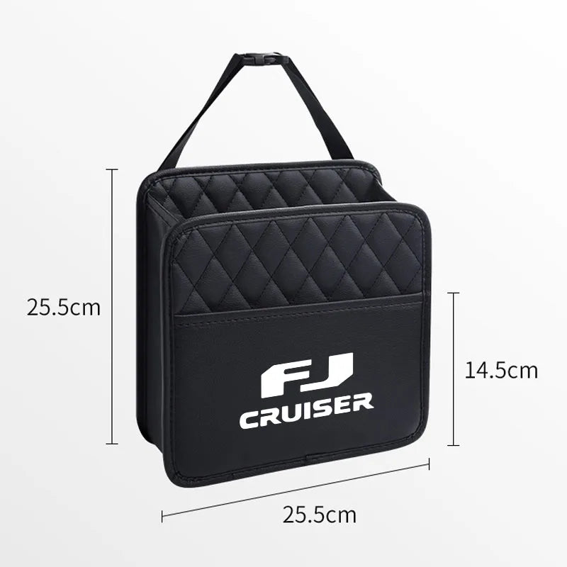 Hanging Car Trash Can Folding Portable Seat Back Storage Bag Garbage Bag Organizer for Toyota FJ CRUISER Accessories waterproof