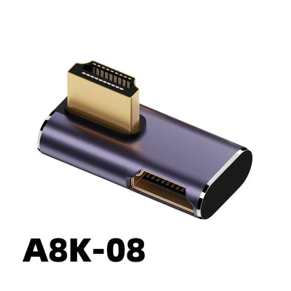 Mini /Micro 8K HDMI 2.1 Cable Connector Adapter 270 90 Degree Angle 2 Pieces Male to Female Converters Cable Adaptor Extender HD