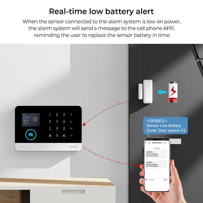 433MHz Door Detector Wireless Home for Alarm System Alerts Window Sensor