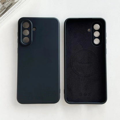 Original Liquid Silicone Magnetic Case For Samsung Galaxy S26 S25 S24 S 26 Ultra Plus S26Ultra Cases Wireless Charge Soft Cover