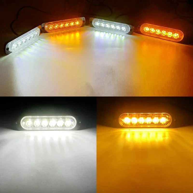 4 in 1 LED Warning Strobe Light Wireless Control 12V Car Grille Emergency Flash Signal Lamps Auto Stroboscope for Truck Offroad