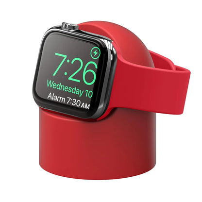 Charger Stand For Apple Watch Series 9 8 7 6 5 SE 3 Ultra 1 2 Charger Dock Station Silicone Bracket Iwatch Charging Cable Holder