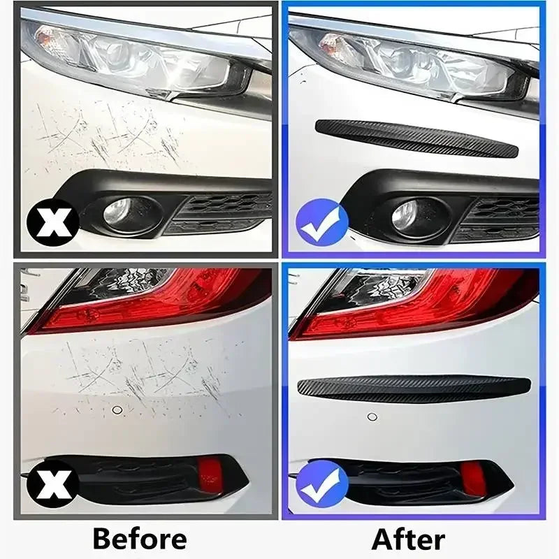 New 4/6 PCS Car Anti-collision Protection Decoration Strip Universal Front Rear Bumper Corner Protector Guard Car Accessories