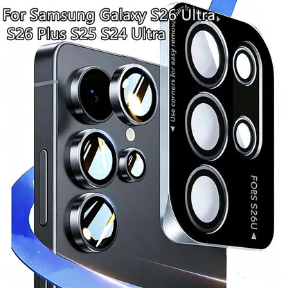 For Samsung Galaxy S26 Ultra S26 Plus S25 Ultra Camera Lens Protector Tempered Glass Camera Cover Screen Protector Metal Scratch