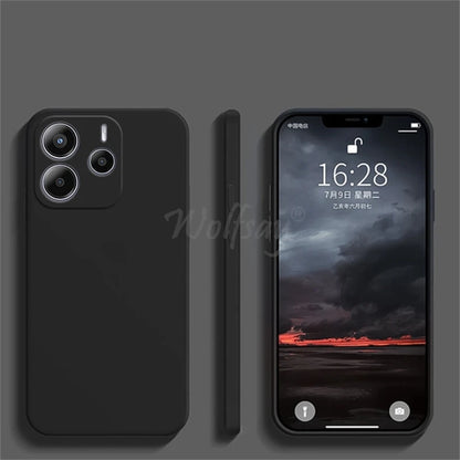 For Xiaomi Redmi Note 14 Case Liquid Silicone Plain Rubber TPU Protector Redmi Note 14 Cover TPU Redmi Note 14 Pro Plus Cover