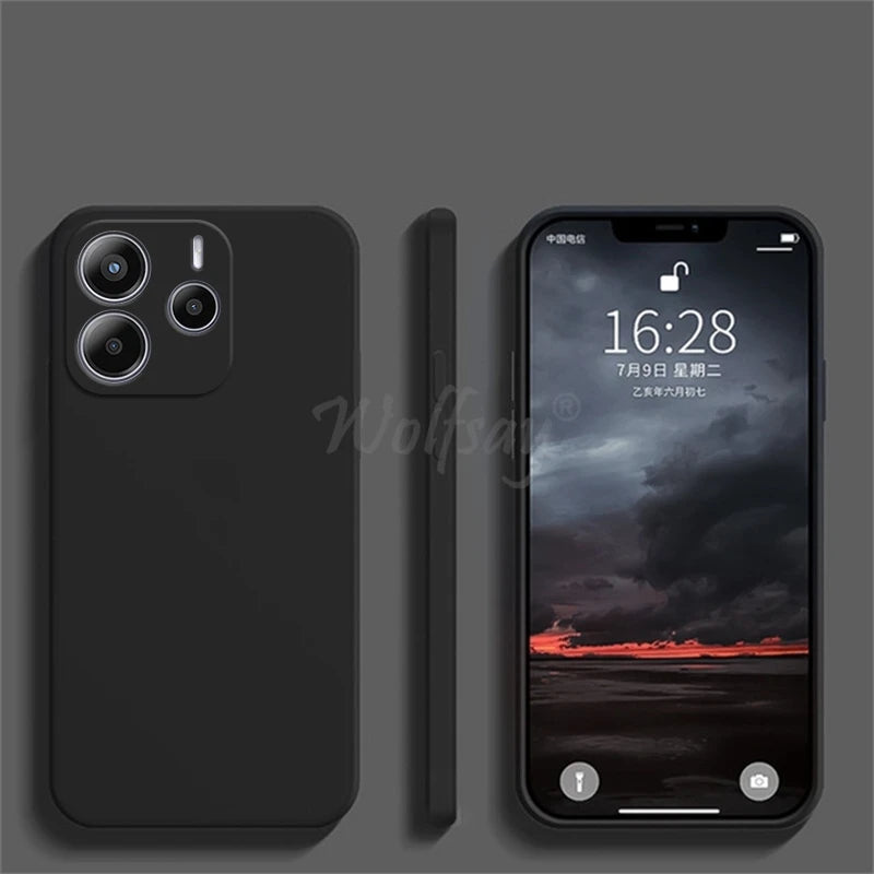 For Xiaomi Redmi Note 14 Case Liquid Silicone Plain Rubber TPU Protector Redmi Note 14 Cover TPU Redmi Note 14 Pro Plus Cover