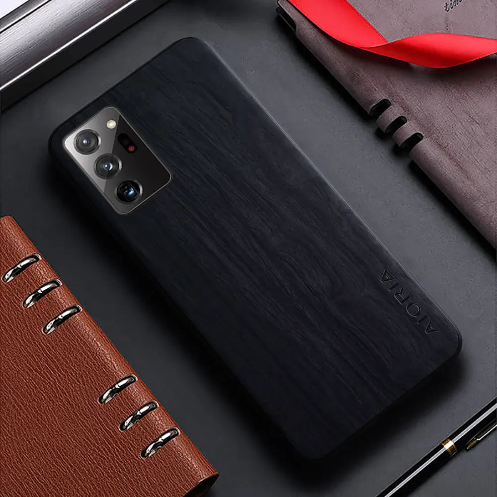 Case for Samsung Galaxy Note 20 Ultra Note 10 9 Plus Lite 5G funda bamboo wood pattern Leather cover for galaxy note 20 10 case