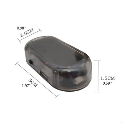 400B Car Solar Power Alarm Lamp Security System Dashboard Warning LED Lamp