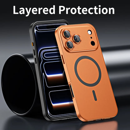 Luxurious Aluminium Magnetic Phone Case For iPhone 12 13 14 15 16 17 18 Pro Max Plus Air Lens Glass Protective Metal Phone Cover