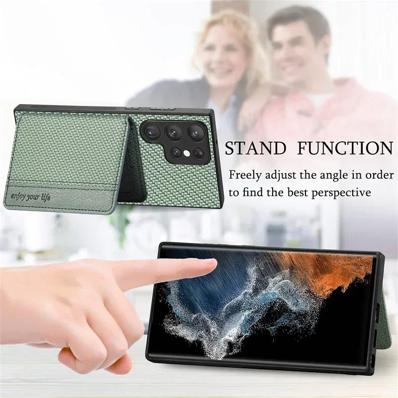 For Samsung S26 Ultra 5G Leather Wallet Back Case For Samsung Galaxy S26 S25 S24 S22 S21 Ultra Case S24 FE S25 S23 Plus Cover