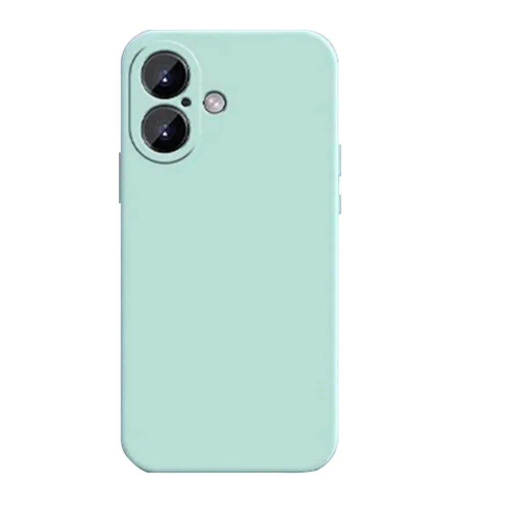 For iphone 17 16 15 14 13 Pro ProMax mini Air PLus Delicate Case Fall prevention Case Liquid Silicone Plain Rubber TPU Protector
