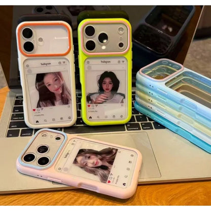 Luxury Candy Color Contrast Transparent Case For iPhone 17 16 15 Pro Max 14 Plus 11 12 13 Clear Ultra Slim Shockproof Ins Cover