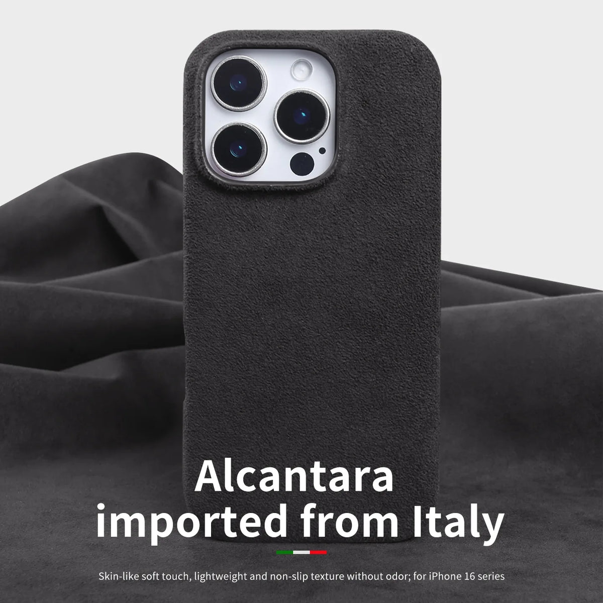 Full Coverage Magnetic Case For IPhone16 Pro 17 15 14 13 12 for ALCANTARA Magsafe Artificial Leather Supercar Suede Phone Cover