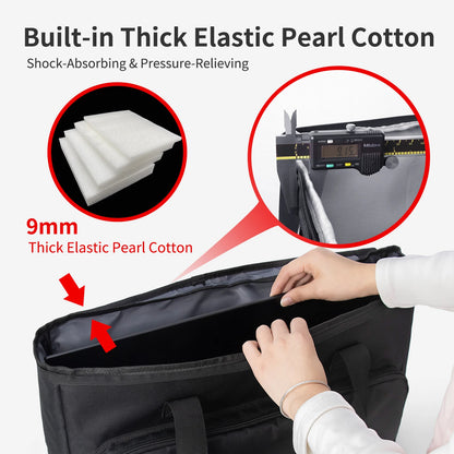 24/25/27/32 Inch Monitor Carrying Bag with Cushioning Foam Shockproof Full Protection Traveling Portable Computer Screen Case