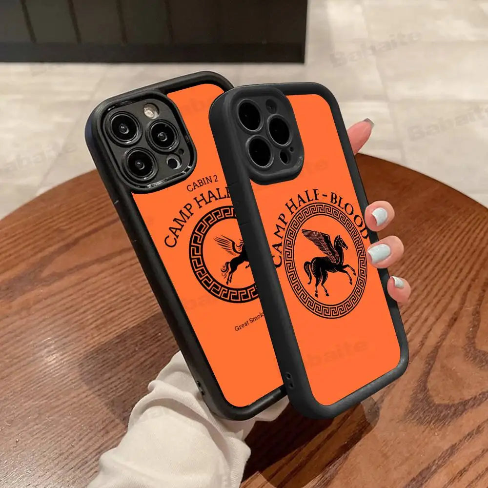P-Percy J-Jackson Poseidon Camp Phone Case For iPhone 11 12 13 14 15 16 17 Pro Max Plus Shockproof Protecti Case