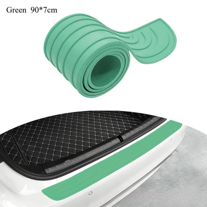 Car Trunk Sill Protector, Rear Bumper Guard, Tailgate Threshold Strip, Silicone Anti - Collision & Scratch Protection for Auto