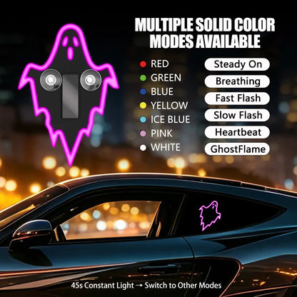 New Car Solar Nighttime Decoration Light Car Halloween Devil's Eye LED Atmosphere Light Universal Fun Lighting