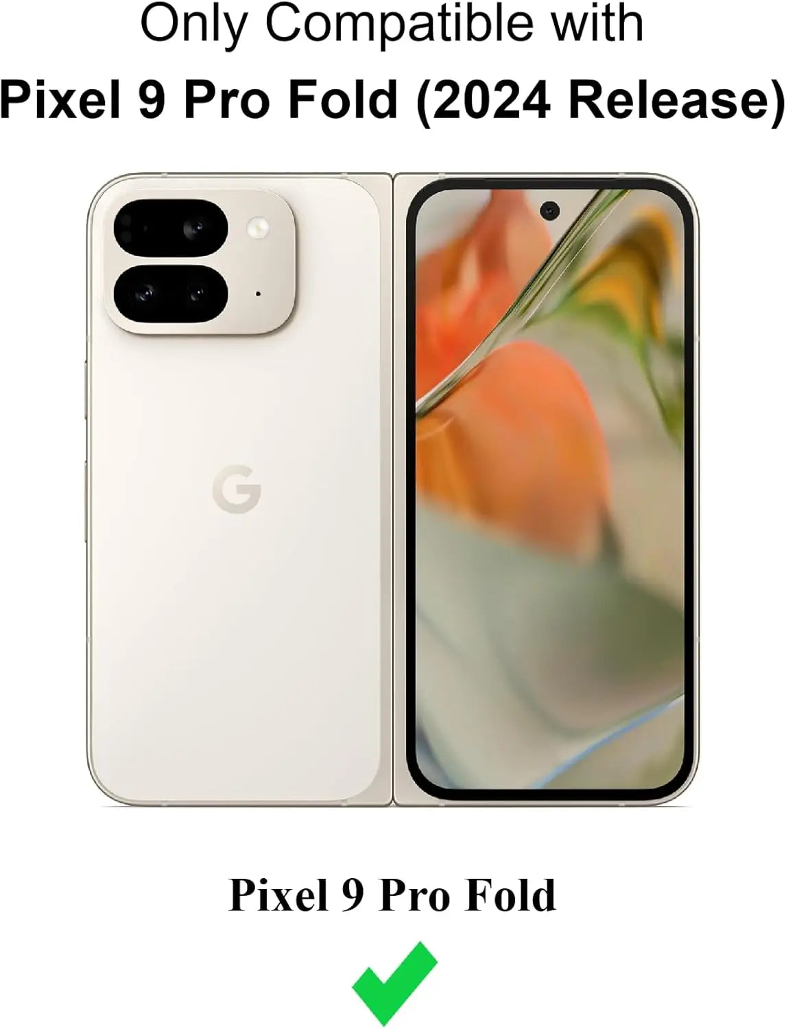 Case for Google Pixel 10 9 Pro Fold for Magsafe Magnetic Wireless Charge Clear Thin Hard PC Phone Case with for Pixel 9 Pro Fold