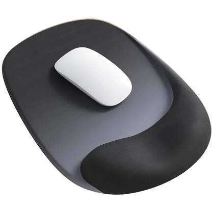 Ergonomic Mouse Pad with Gel Wrist Support - Premium Lycra Fabric, Non-Slip, Perfect for Laptops & Desktops, Ideal for Office