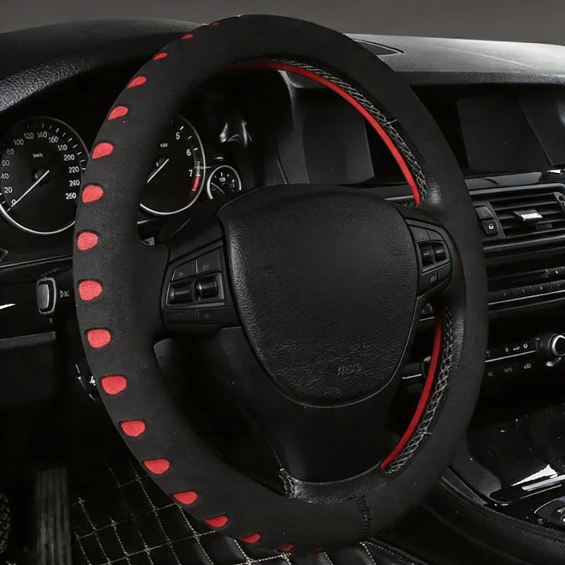 Car Steering Wheel Cover 5 Colors New EVA Punching Universal Car Steering Wheel Cover Diameter 38cm Automotive Sup