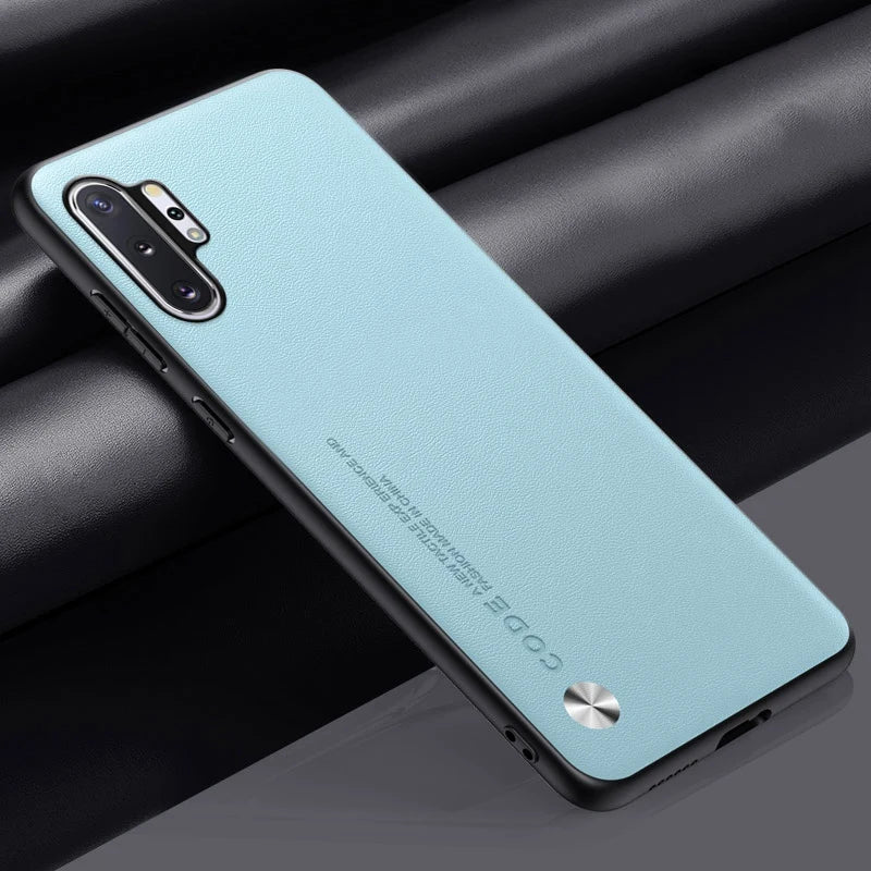 Luxury PU Leather Case For Samsung Galaxy Note 10 Plus Back Cover Silicone Full Protection Phone Case For Samsung Note10 Plus 5G