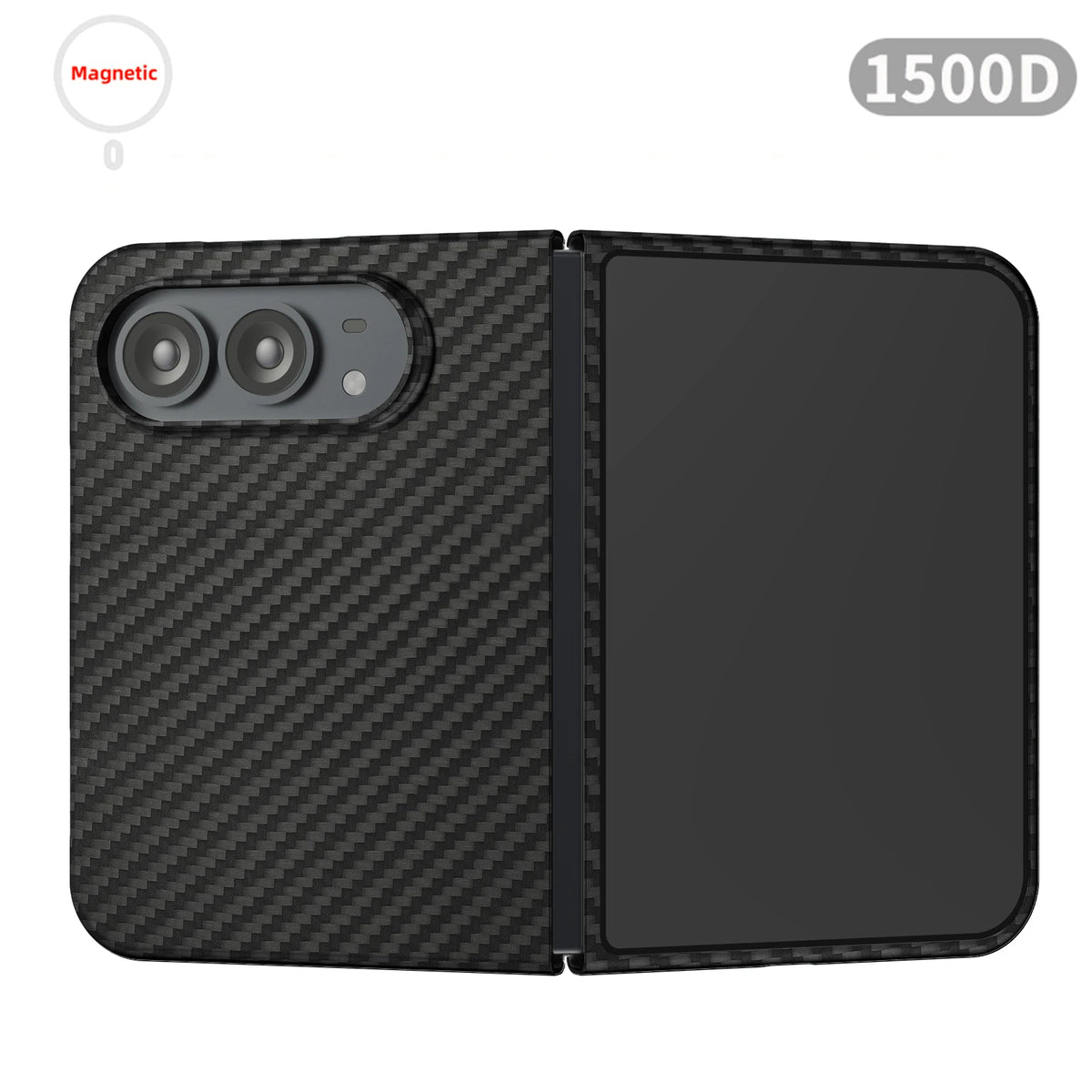 Suitable for iphone duo case,carbon fiber Kevlar aramid fiber hard shell,lightweight magnetic Slim light black cover premium