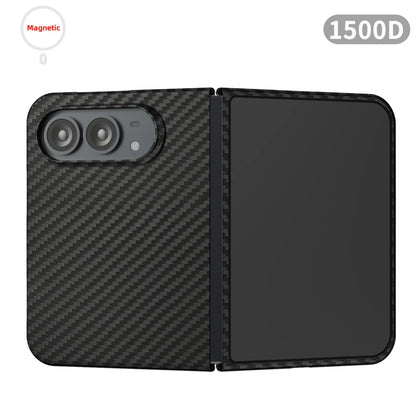 Suitable for iphone duo case,carbon fiber Kevlar aramid fiber hard shell,lightweight magnetic Slim light black cover premium