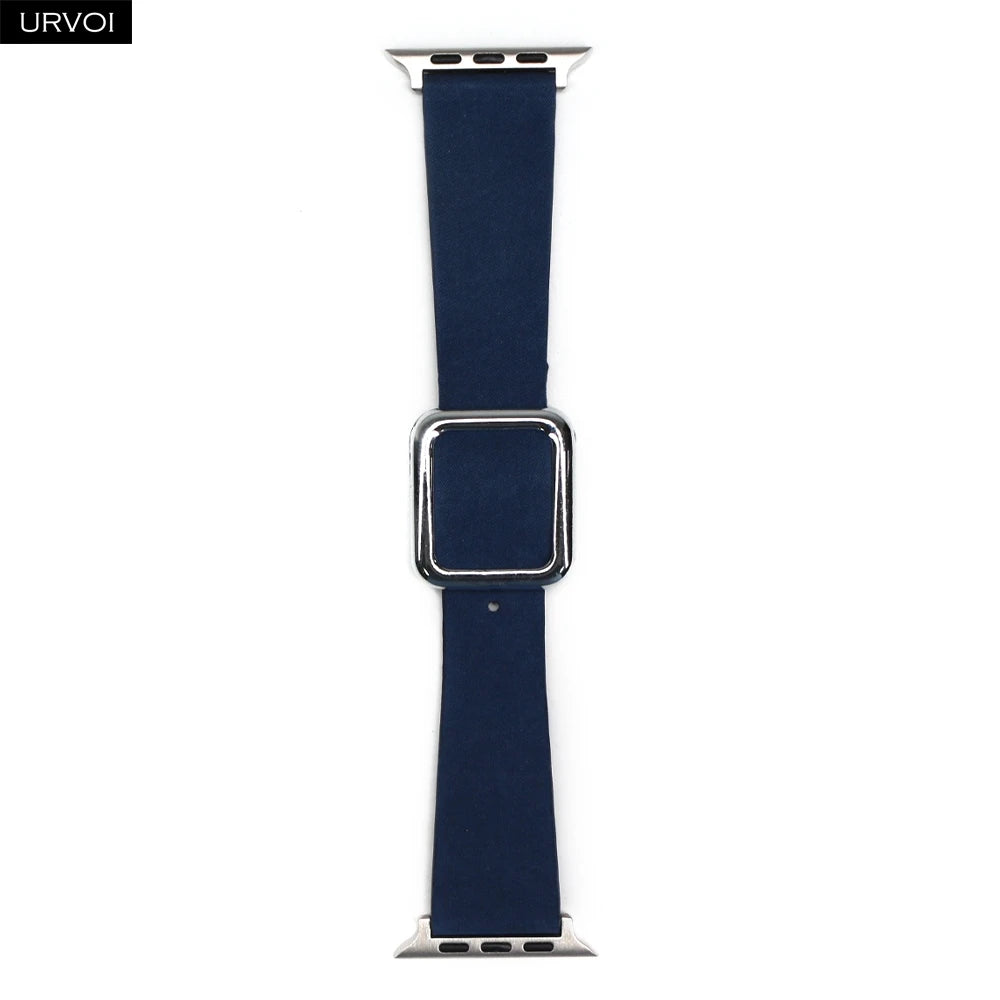 URVOI Finewoven Band for Apple Watch ultra 2 Series 10 9 8 7 6 Modern design buckle strap for iWatch magnetic closure wristband