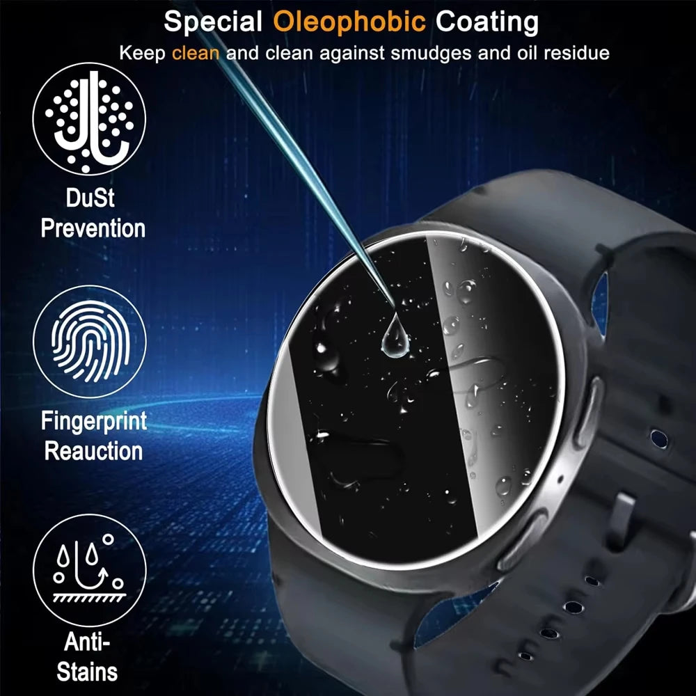 Tempered Glass Protector For Samsung Galaxy Watch 9 8 44mm 40mm HD Screen Protector Galaxy Watch 8 Classic 46mm Accessories