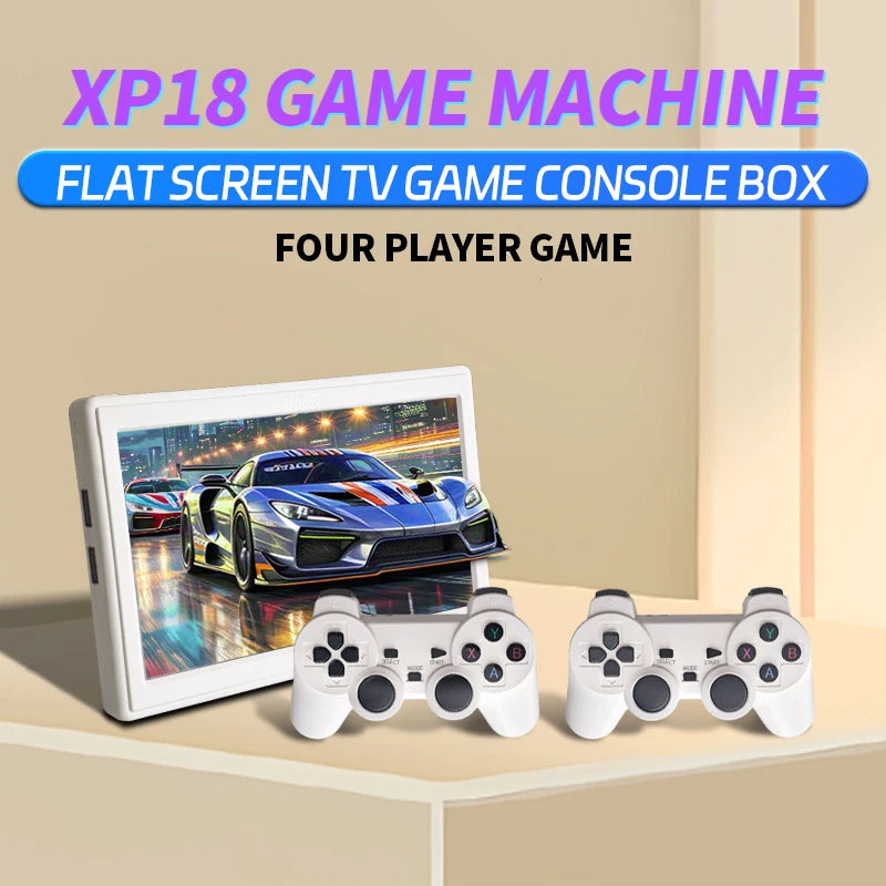 Coopreme XP18 TV Game Console HD Output 7'' Screen Retro Portable Video Console Wireless Controller Supports Simulator 4000mAh