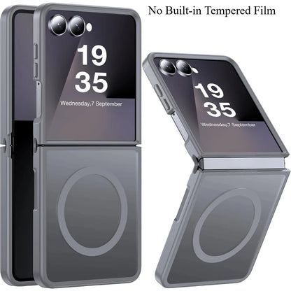 Magnetic Wireless Charging Mobile Phone Case for Samsung Galaxy Z Flip 8 7 FE 6 Cover Slim Rugged Translucent Cover with Magnet