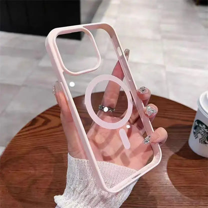 For Magsafe Wireless Charging Candy Color Matte Case For iPhone 17 16 15 14 13 12 Pro Max Plus Air 11 Magnetic Bumper Case Cover