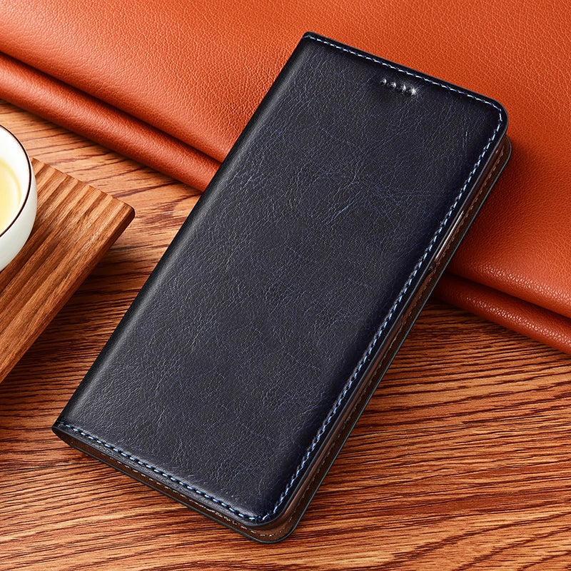 Crazy Horse Genuine Leather Flip Case For Google Pixel 3 4 4A 5 5A 6 6A 7 7A 8 8A 9 10 10A 11 XL Pro Fold Phone Cover Card Cases