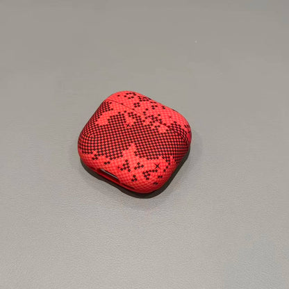 Carbon Fibre Pattern Earphone Case Cover for AirPods 1 2 3 4 Pro 2 Pro 3 Wireless Bluetooth Headset Protective Cover
