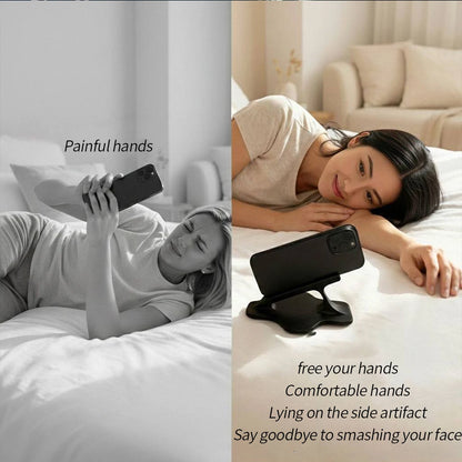 Bed Lazy Phone Stand, Hand-free Phone Bracket, Ergonomic Design, Portable Phone Support for Lying Down & Home Entertainment