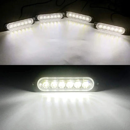 4 in 1 LED Warning Strobe Light Wireless Control 12V Car Grille Emergency Flash Signal Lamps Auto Stroboscope for Truck Offroad