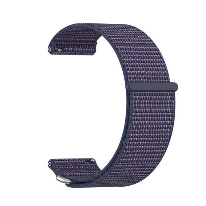 For Garmin Venu X1 Watch Strap Nylon Two-Section Wristband Smart Breathable Metal Mid-Ring Loop Replacement Watch Strap