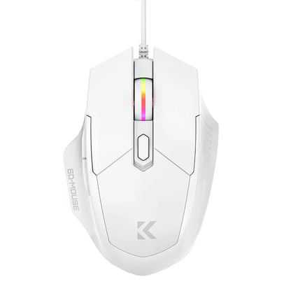 KEBIDUMEI Wired Gaming Mouse 6-Button 7200DPI Adjustable Optical Mouse USB RGB Silent Mice Ergonomic Mice For Desktop Laptop
