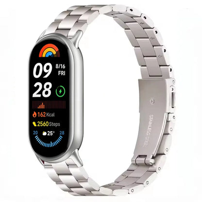 Metal Strap For Xiaomi Band 10 9 8 Belt Smartwatch Stainless Steel Mi Band 9 Bracelet Wristband Miband 11 Watchband Accessories