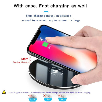 Universal Wireless Charger for Apple iPhone 17/16/15 Pro Max Samsung Galaxy S22/S21 Huawei Xiaomi Google Pixel - Compatible