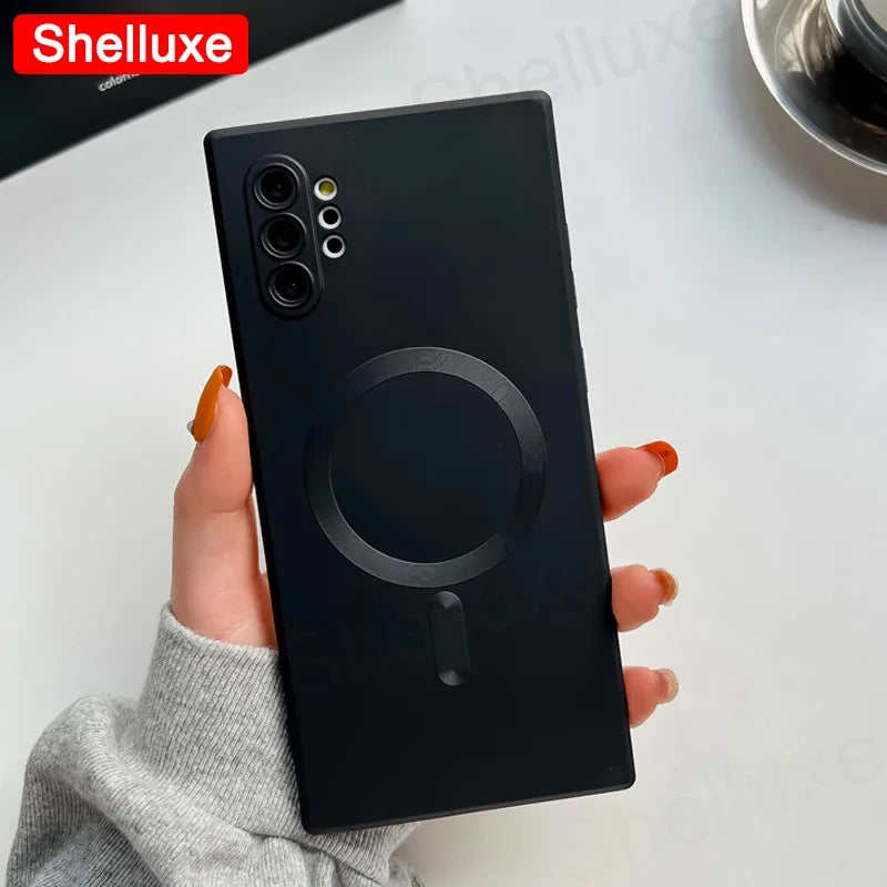 Note10 Plus Case Shelluxe Luxury For Magsafe Wireless Charge TPU Soft Case For Samsung Galaxy Note 10 Plus 20 Note20 Ultra Cases