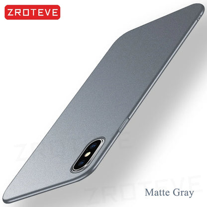 For iPhoneX Case ZROTEVE Luxury Ultra Thin Frosted Hard PC Cover For Apple iphone XR X S XS Max iPhonex 10 iPhone10 Phone Cases
