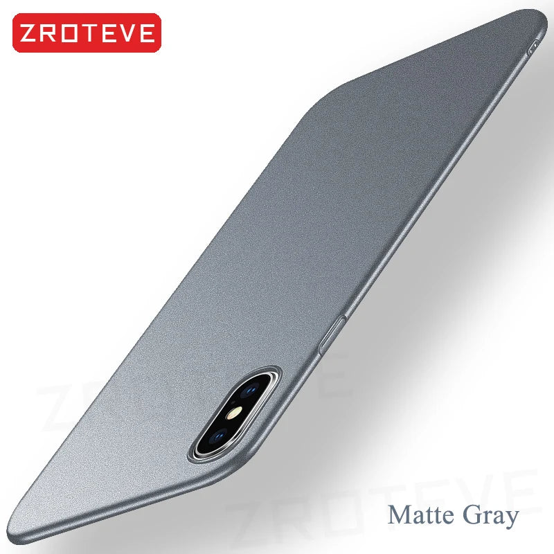For iPhoneX Case ZROTEVE Luxury Ultra Thin Frosted Hard PC Cover For Apple iphone XR X S XS Max iPhonex 10 iPhone10 Phone Cases