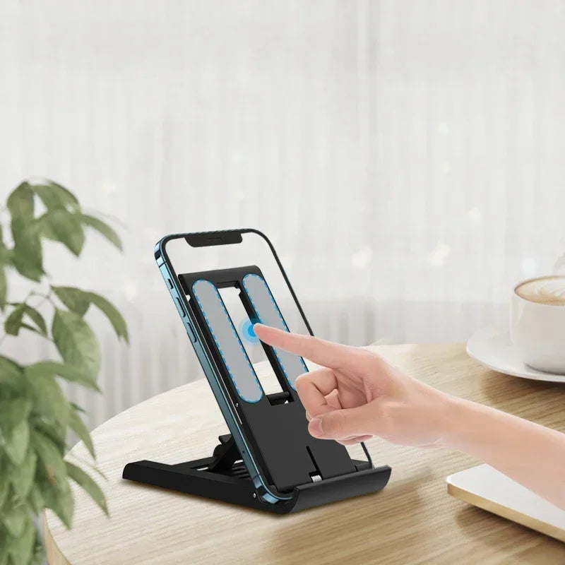 Desktop Foldable Phone Holder Stand Portable Tablet Stand Desk Lazy Bracket For iPhone 13 Pro iPad Mobile Phone Tablet below 12