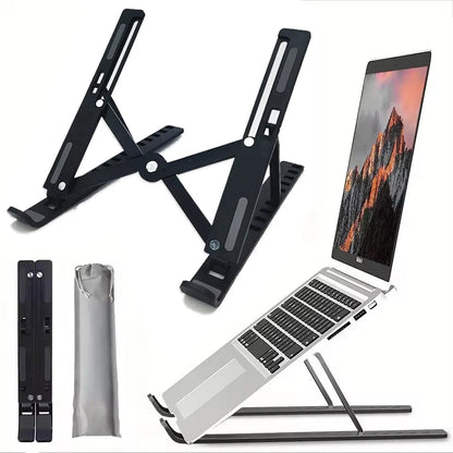Foldable Laptop Stand Adjustable Portable Foldable Bracket Support Base ABS Plastic Holder For Macbook Laptop PC Accessories